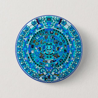 Mayan Maya Aztec Doomsday Symbol ~ 6 Cm Round Badge