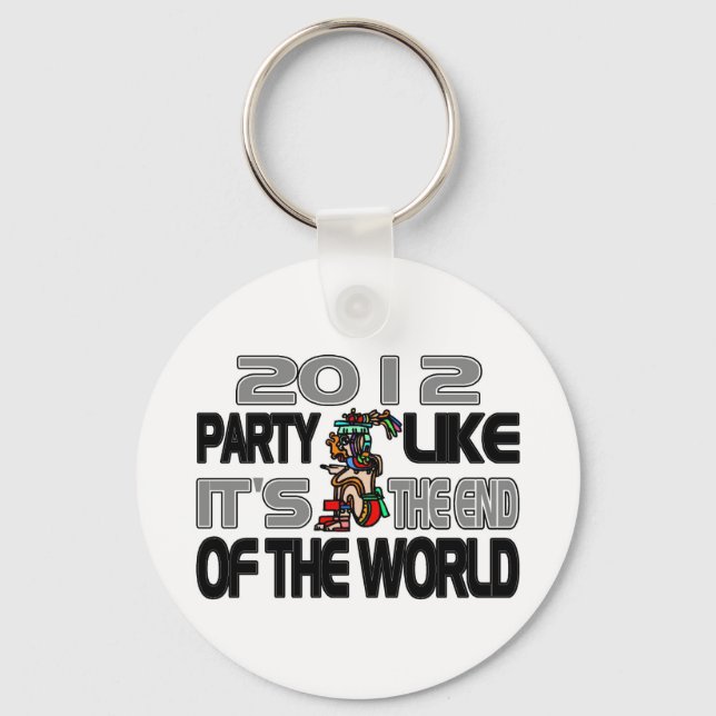 Mayan New Years 2012 Key Ring (Front)