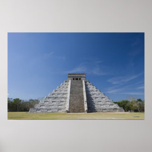 Mayan Pyramid, Morning in March Poster