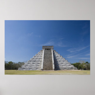 Mayan Pyramid, Morning in March Poster