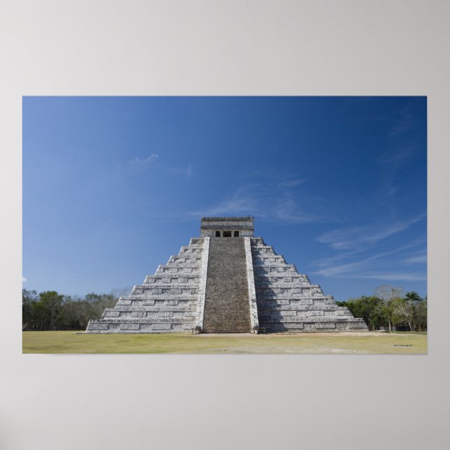 Mayan Pyramid, Morning in March Poster (Front)