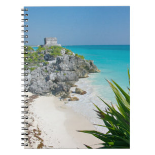 Mayan Ruins At The Beach In Tulum Notebook
