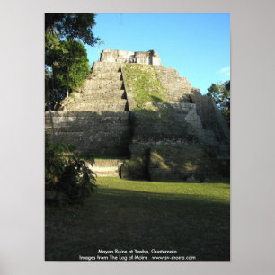 Mayan Ruins at Yaxha, Guatemala Poster