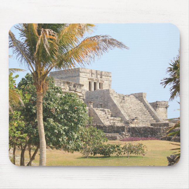 Mayan Ruins of Tulum, Tulum Ruins Mexico Mouse Pad (Front)