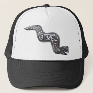 Mayan Serpent - Black and Silver Trucker Hat