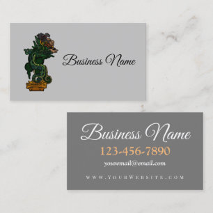 Mayan Serpent God Business Card