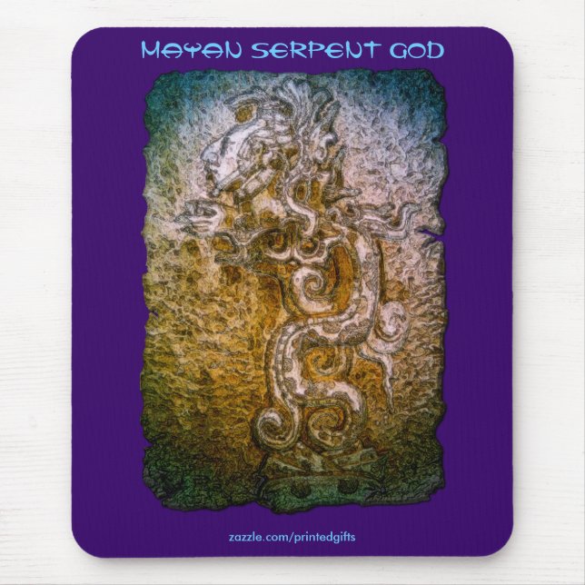 MAYAN Serpent God Mousepad Series (Front)