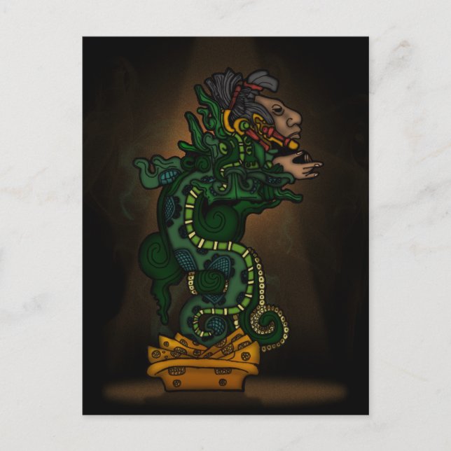Mayan Serpent God Postcard (Front)