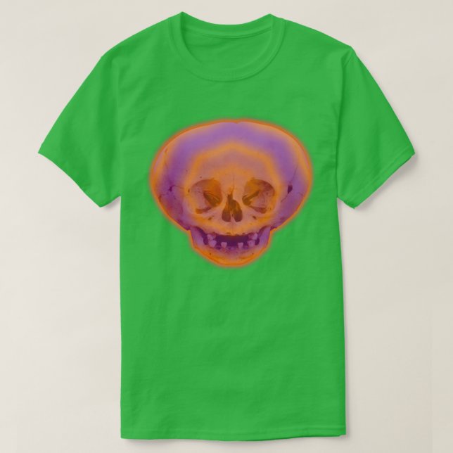 Mayan Skull Halloween T-Shirt (Design Front)
