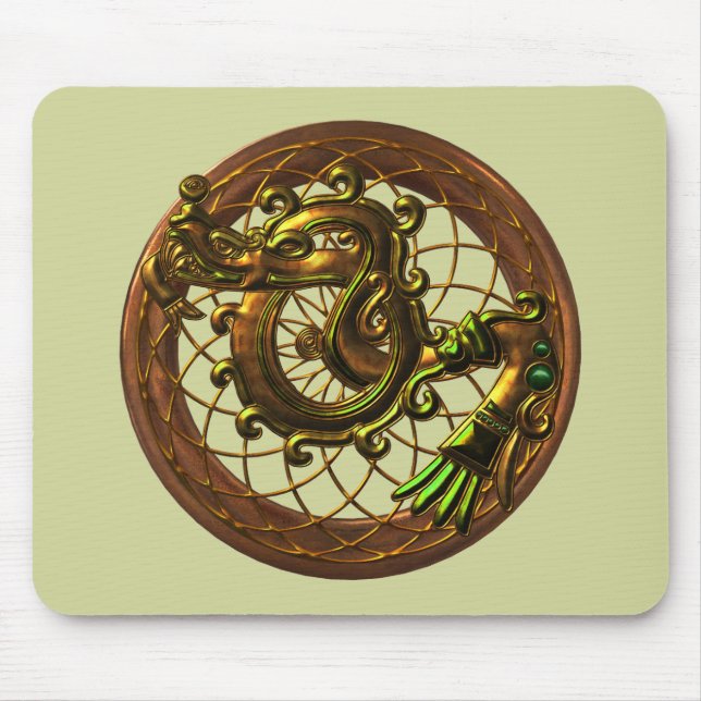Mayan Snake Mouse Pad (Front)