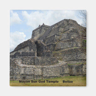 Mayan Sun God Temple, Belise Magnet