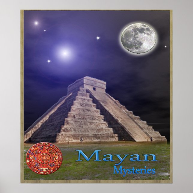 Mayan temple posters (Front)