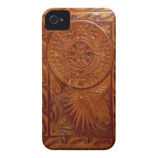 Mayan tooled leather style iphone Case-Mate iPhone case (Back)