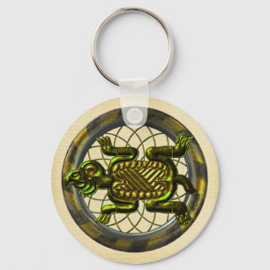 Mayan Turtle Key Ring