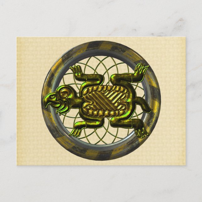 Mayan Turtle Postcard (Front)