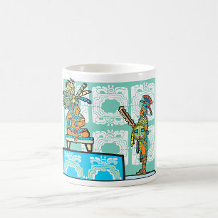 Mayan Warrior And King Coffee Mug