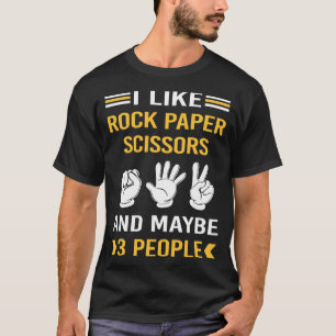 Maybe 3 People Rock Paper Scissors T-Shirt