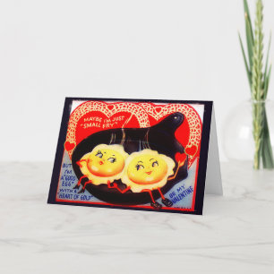 Maybe I'm Just A Small Fry Retro Valentine Holiday Card