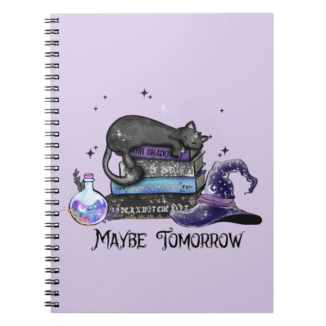 Maybe Tomorrow – Black Cat, Books & Witchy Vibes (Front)