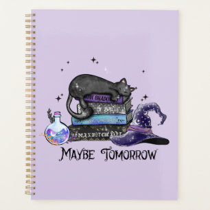 Maybe Tomorrow – Black Cat, Books & Witchy Vibes Planner