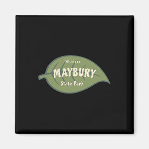Maybury State Park Michigan Fall Leaves Vacation Magnet