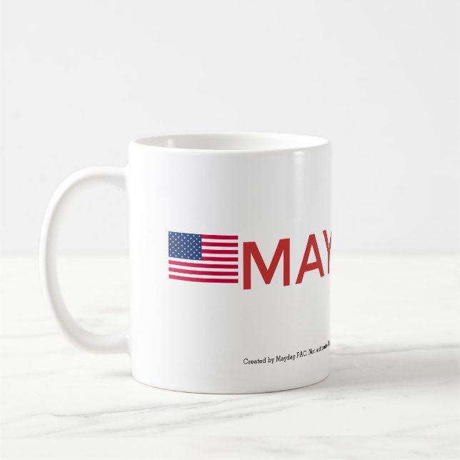 MAYDAY Logo & American Flag Cup (Left)