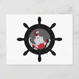 maydaze captain's helm postcard