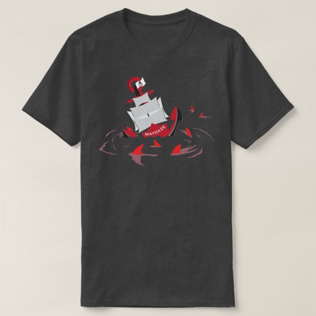 maydaze shark circle T-Shirt (Design Front)