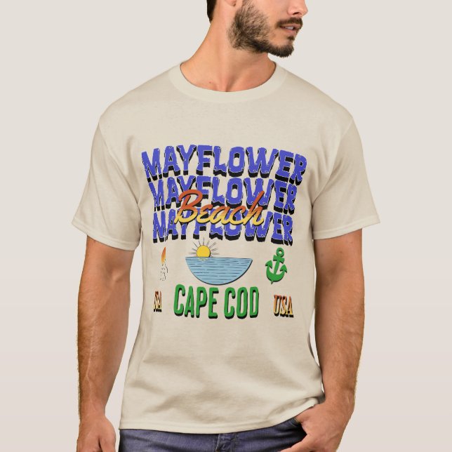 Mayflower Beach, Cape Cod T-Shirt (Front)