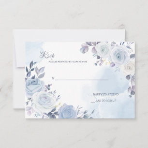 Mayflower Blue RSVP Cards