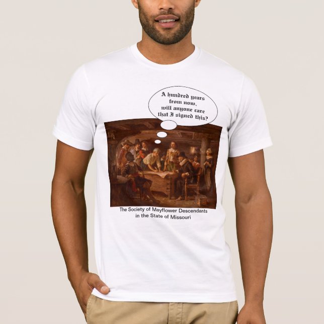 Mayflower Compact II (Mayflower Descendant) T-Shirt (Front)