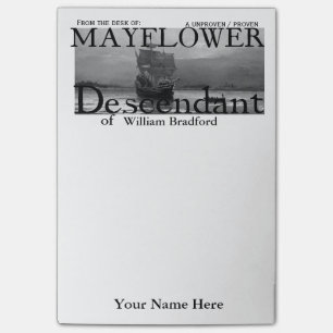 Mayflower Descendant, Proven/Unproven Post-it Notes