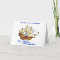 Mayflower Descendant Sailing Ship Anniversary