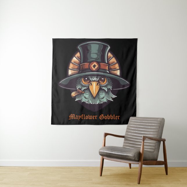 Mayflower Gobbler Tapestry (In Situ)