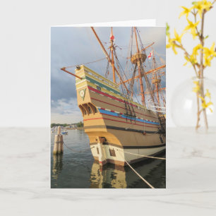 Mayflower II at state pier Card