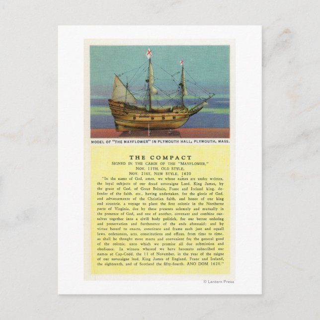 Mayflower Model Postcard (Front)