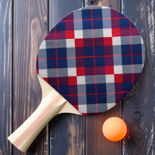 Mayflower Plaid Ping Pong Paddle