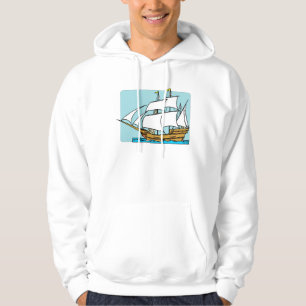 Mayflower Sails To Plymouth Hoodie