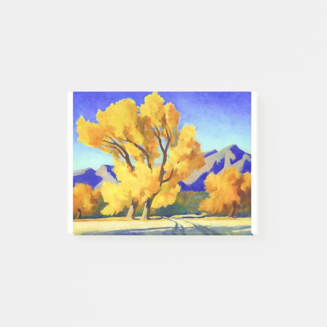Maynard Dixon Desert Cottonwoods Post-it Notes (Front)
