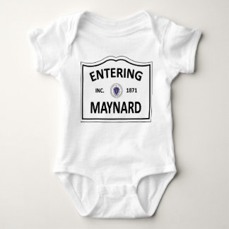 MAYNARD MASSACHUSETTS Hometown Mass MA Townie Baby Bodysuit