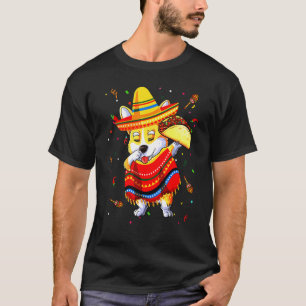 Mayo Dog Tacos And Sombrero Corgi T-Shirt
