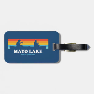 Mayo Lake North Carolina Canoe Luggage Tag