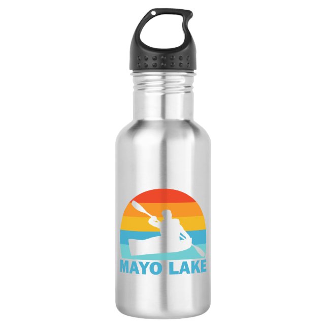 Mayo Lake North Carolina Kayak 532 Ml Water Bottle (Front)