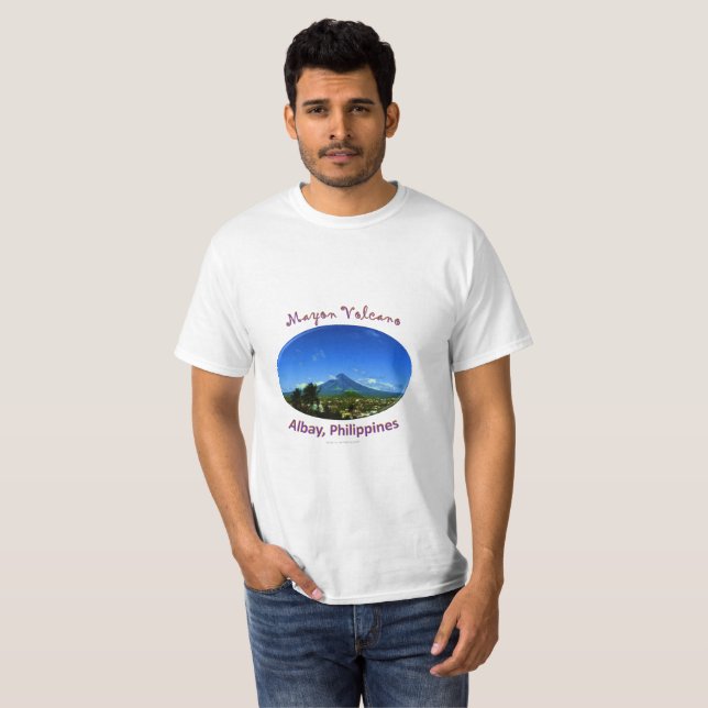 Mayon Volcano, Albay Philippines T-Shirt (Front Full)