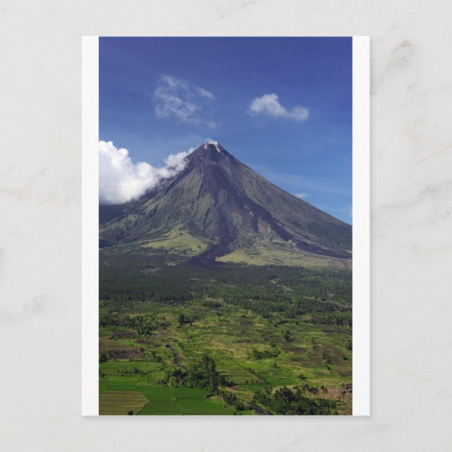 Mayon Volcano in Legaspi, Philippines Postcard (Front)