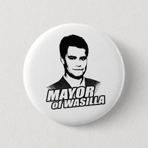 MAYOR OF WASILLA 6 CM ROUND BADGE