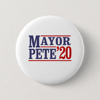 MAYOR PETE '20 6 CM ROUND BADGE