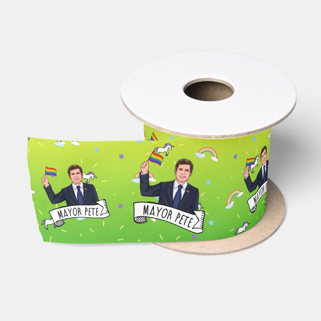 Mayor Pete Pride Satin Ribbon (Spool)