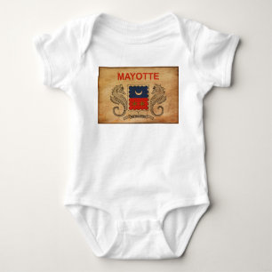 Mayotte Flag Baby Bodysuit