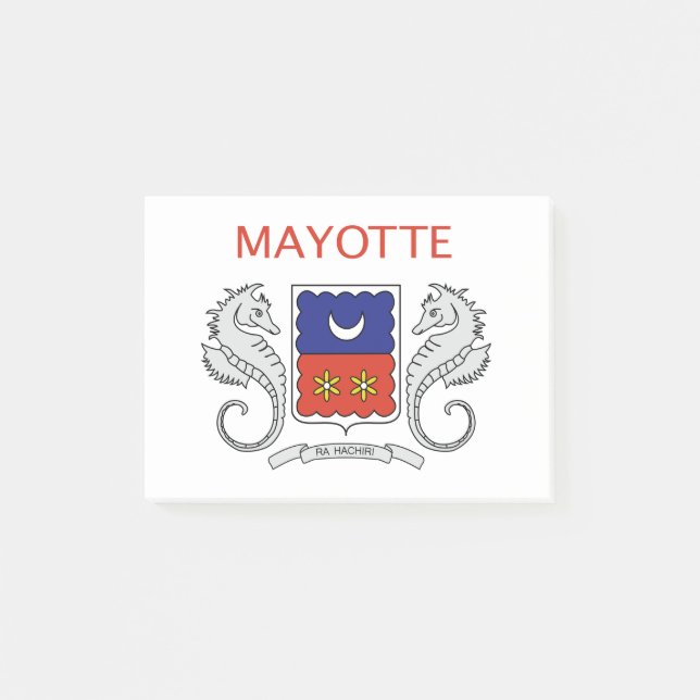 Mayotte Flag Post-it Notes (Front)